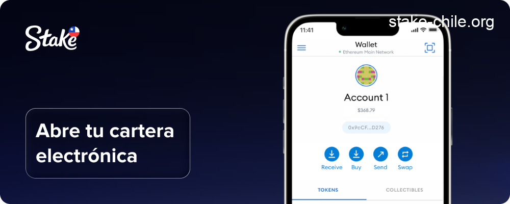 Abre tu monedero electrónico (MetaMask, Binance, Trust Wallet, etc.)
