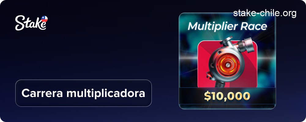Bonificación multiplicadora de carrera en Stake