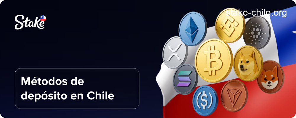 Métodos de depósito para usuarios chilenos en Stake