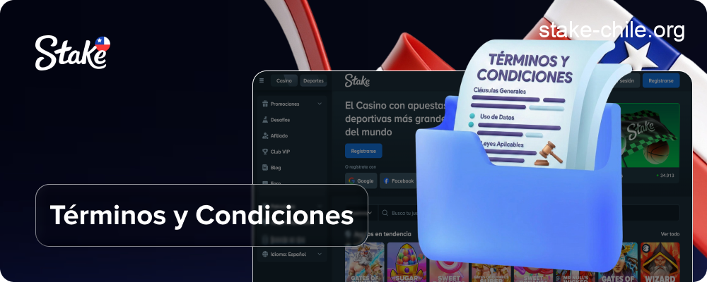 Términos y Condiciones en Stake Chile